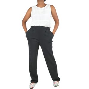 St. John Collection Black Knitted Santana Casual Pants